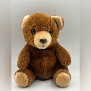 Logo Bear Plush Brown 1990 8 Inches stuffed animal toy